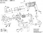 Bosch 0 601 128 041 GMB 10-2 Drill 110 V / GB Spare Parts GMB10-2